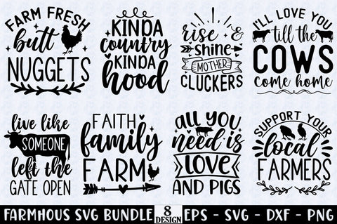 Farmhouse SVG Bundle SVG SH_Tee store 