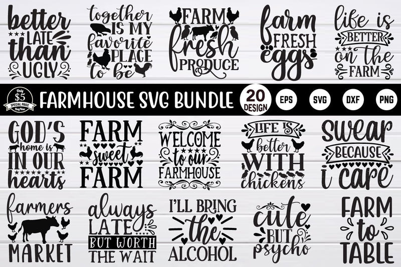 farmhouse svg bundle vol 2 SVG buydesign 