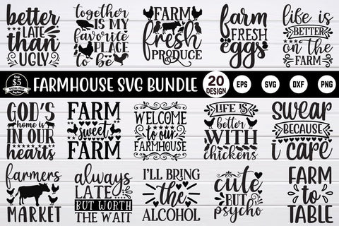 farmhouse svg bundle vol 2 SVG buydesign 
