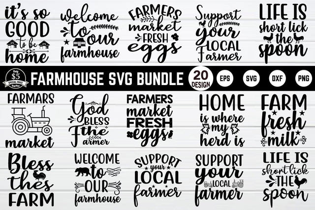 farmhouse svg bundle vol 3 SVG buydesign 