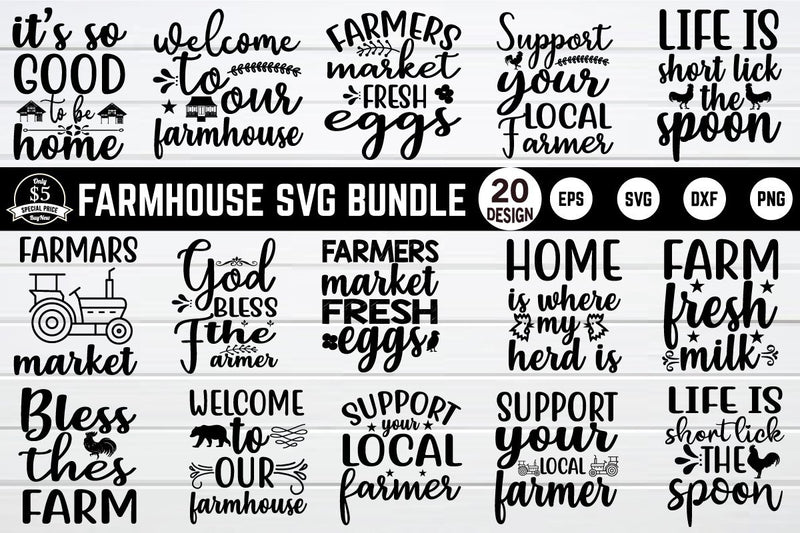 farmhouse svg bundle vol 3 SVG buydesign 
