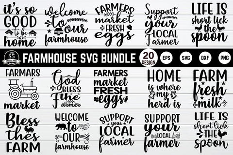 farmhouse svg bundle vol 3 SVG buydesign 