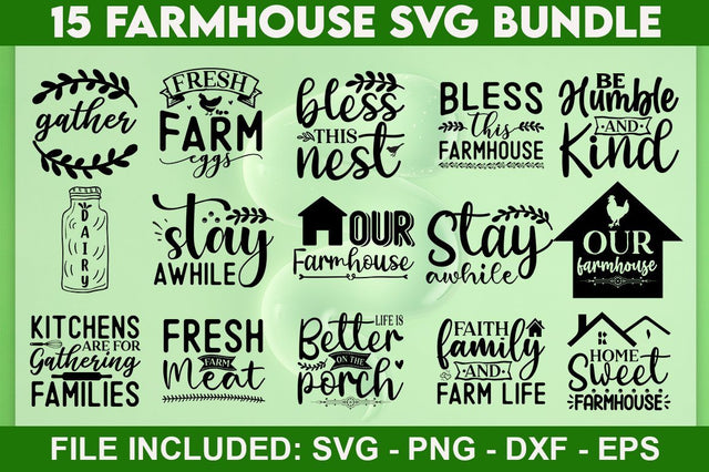 Farmhouse Svg Bundle.armhouse Sign Svg Bundle. Farmhouse Quotes Svg Bundle. SVG Designangry 