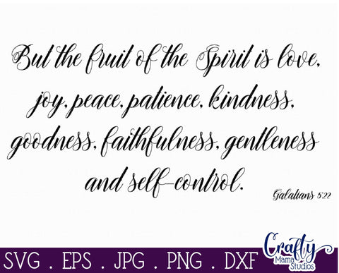 Farmhouse Svg, Christian Home Sign, Fruit Of The Spirit SVG Crafty Mama Studios 