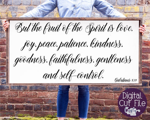 Farmhouse Svg, Christian Home Sign, Fruit Of The Spirit SVG Crafty Mama Studios 