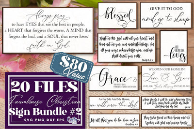 Farmhouse Svg, Christian Svg, Farmhouse Sign Bundle 2, Home SVG Crafty Mama Studios 