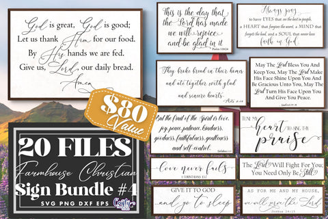 Farmhouse Svg, Christian Svg, Farmhouse Sign Bundle 4, Home SVG Crafty Mama Studios 