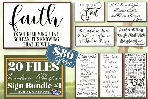 Farmhouse Svg, Christian Svg, Farmhouse Sign Bundle, Home SVG Crafty Mama Studios 