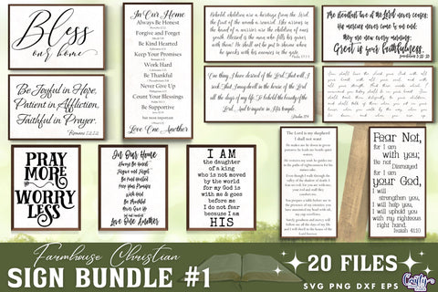 Farmhouse Svg, Christian Svg, Farmhouse Sign Bundle, Home SVG Crafty Mama Studios 