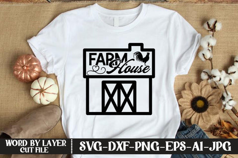 Farmhouse SVG CUT FILE SVG MStudio 