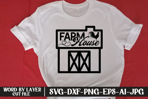 Farmhouse SVG CUT FILE SVG MStudio 