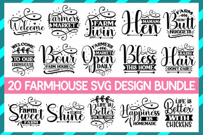Farmhouse SVG Design Bundle SVG designmaster24 
