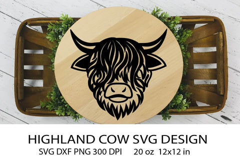 Farmhouse SVG Design. Highland Cow SVG. Farm House Sign. SVG Samaha Design 