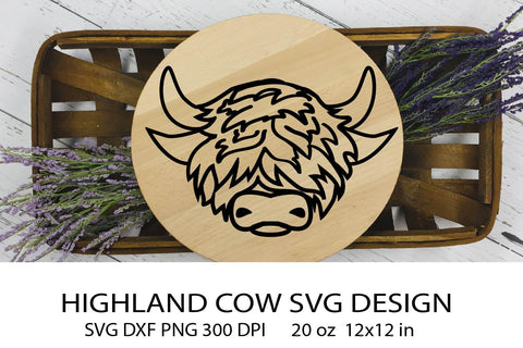 Farmhouse SVG Design. Highland Cow SVG. Farm House Sign. SVG Samaha Design 