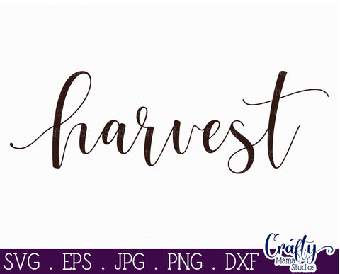 Farmhouse Svg, Fall Farmhouse Sign, Harvest Cut File SVG Crafty Mama Studios 