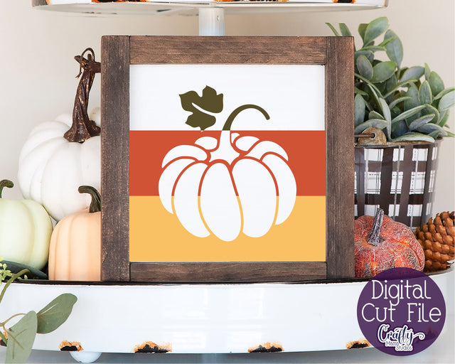 Farmhouse Svg, Fall Farmhouse Sign, Pumpkin Silhouette File SVG Crafty Mama Studios 