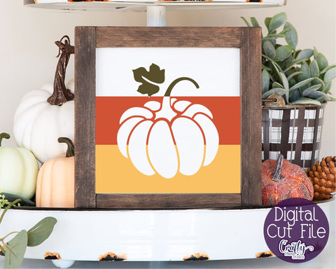 Farmhouse Svg, Fall Farmhouse Sign, Pumpkin Silhouette File SVG Crafty Mama Studios 