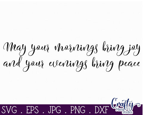 Farmhouse Svg, Home Sign, Irish Blessing, May You Have Joy SVG Crafty Mama Studios 