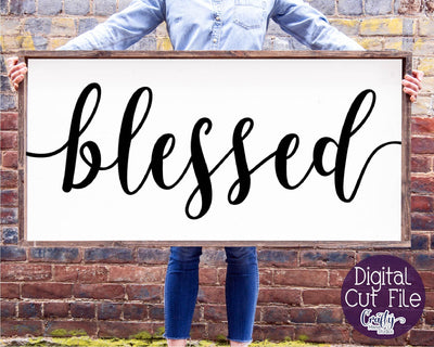 Farmhouse Svg, Home Sign Svg, Christian Svg, Blessed File SVG Crafty Mama Studios 