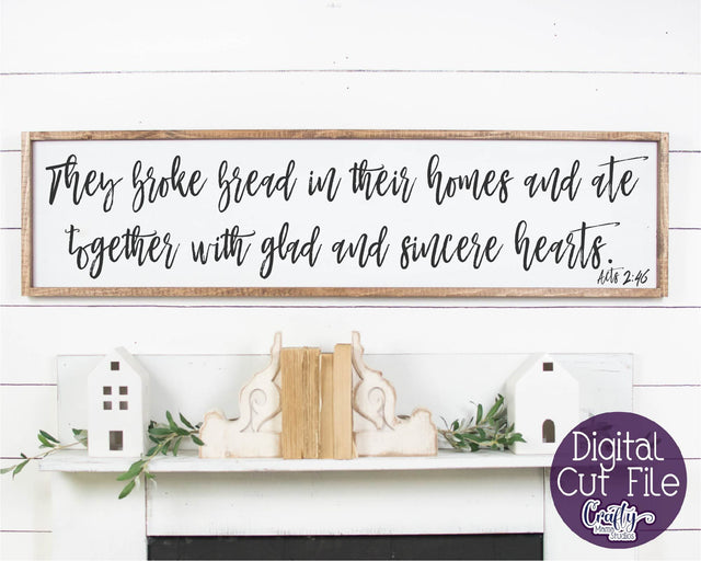Farmhouse Svg, Home Sign Svg, Christian Svg, Broke Bread SVG Crafty Mama Studios 