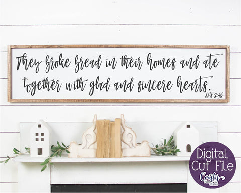 Farmhouse Svg, Home Sign Svg, Christian Svg, Broke Bread SVG Crafty Mama Studios 
