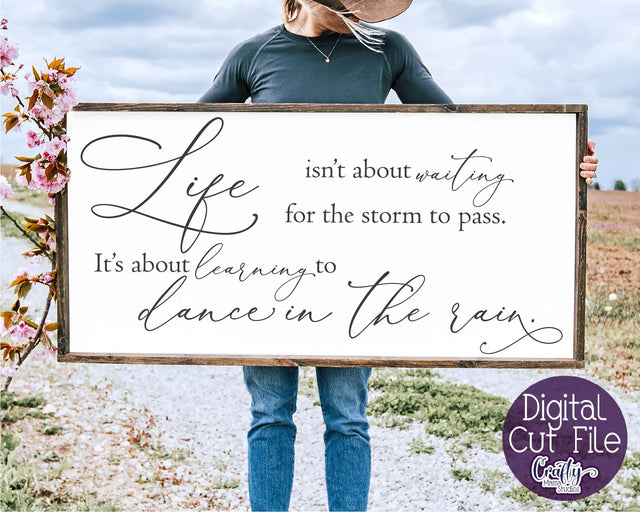 Farmhouse Svg, Home Sign Svg, Dance In The Rain Cut File SVG Crafty Mama Studios 