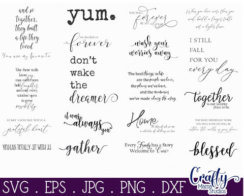 Farmhouse Svg, Home Sign Svg, Farmhouse Sign Bundle 6, Home SVG Crafty Mama Studios 