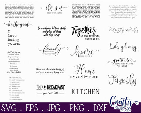 Farmhouse Svg, Home Sign Svg, Farmhouse Sign Bundle, Home SVG Crafty Mama Studios 