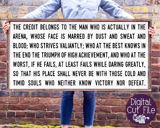 Farmhouse svg, Home Sign Svg, Man In The Arena Quote Svg SVG Crafty Mama Studios 