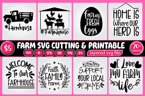 farmhouse svg,funny farmhouse svg sign,farmhouse svg bundle SVG BB Type Studios 