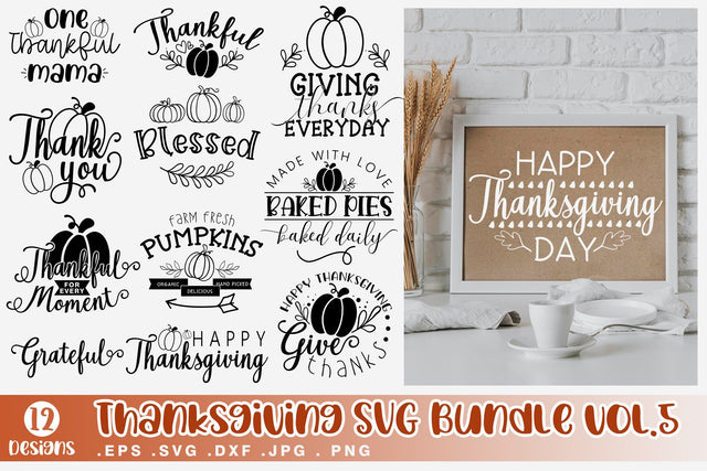 Farmhouse Thanksgiving SVG Bundle Vol.5 SVG dapiyupi store 