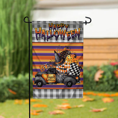 Farmhouse Truck Halloween Garden Flag Sublimation Design, Halloween Pumpkin Garden Flag Sublimation CaldwellArt 