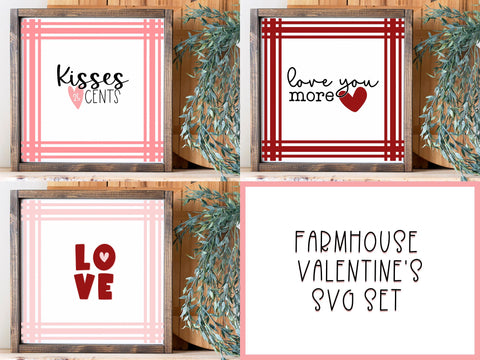 Farmhouse Valentine | Sign SVG Set SVG So Fontsy Design Shop 