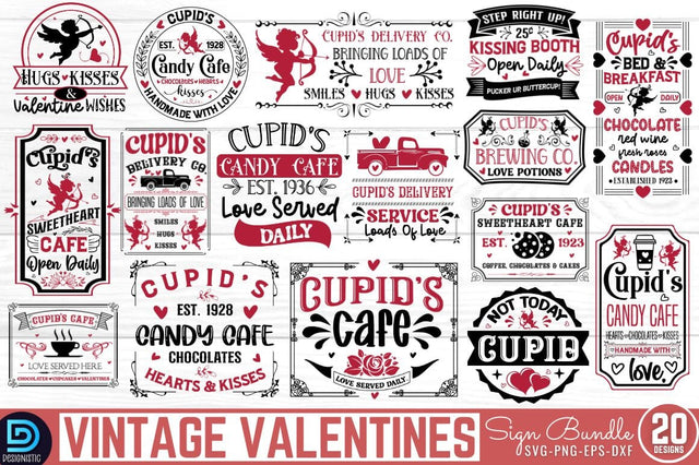 Farmhouse Valentine's Day SVG Bundle SVG DESIGNISTIC 