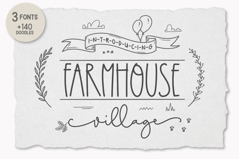Farmhouse Village Font Abo Daniel Studio 