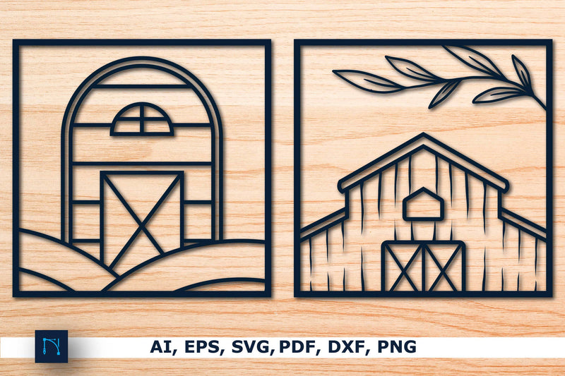 Farmhouse Wall Decor Laser-cut SVG Set SVG MD JOYNAL ABDIN 