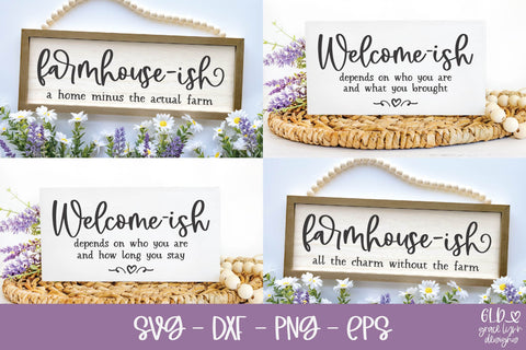 Farmhouse Welcome Sign Mini Bundle | Welcome-Ish SVGs | Farmhouse-Ish SVGs SVG Grace Lynn Designs 