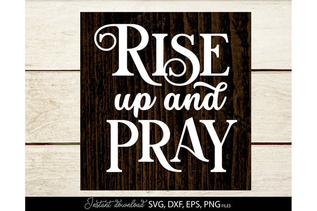Farmhouse Welcome Sign | Rise Up And Pray | Home Decoration SVG March Design Studio 
