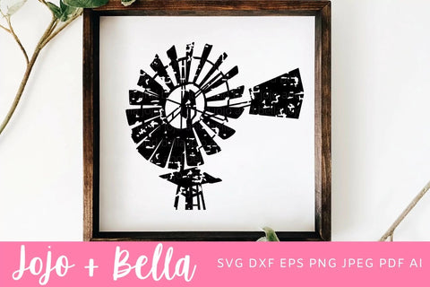 Farmhouse Windmill SVG, Farmhouse svg, Farmhouse Kitchen SVG, Kitchen SVG, Farmers Market Clipart, Country Kitchen Svg File SVG Jojo&Bella 