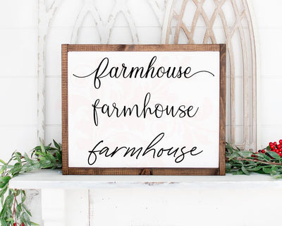 Farmhouse Words SVG cut file, Kitchen Home Decor, Entryway cut file, Front door sign svg, wood sign svg, Digital Art, Cricut Cameo, cutting files, home decor, Sign SVG SVG Farmstone Studio Designs 
