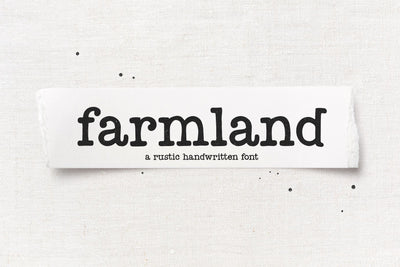 Farmland - Rustic Farmhouse Font Font KA Designs 