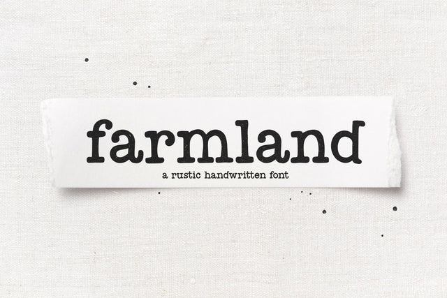 Farmland - Rustic Farmhouse Font Font KA Designs 