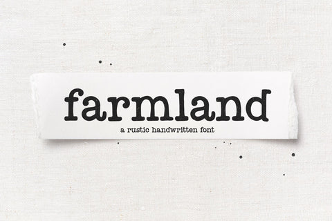 Farmland - Rustic Farmhouse Font Font KA Designs 