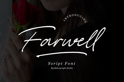 Farwell Brush Script Font Balevgraph Studio 