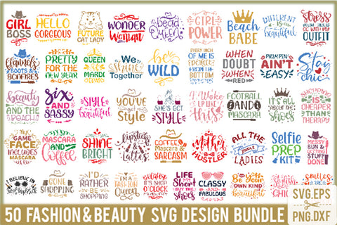 Fashion & Beauty SVG Design Bundle SVG Creativeart88 