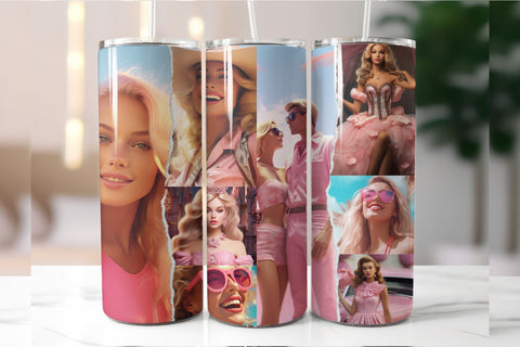 Fashion Girl Tumbler Wrap: Princess Girl Sublimation Design Sublimation OrangeBrushStudio 