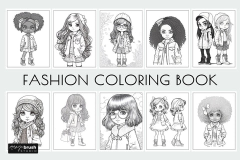 fashion coloring pages for girls printable