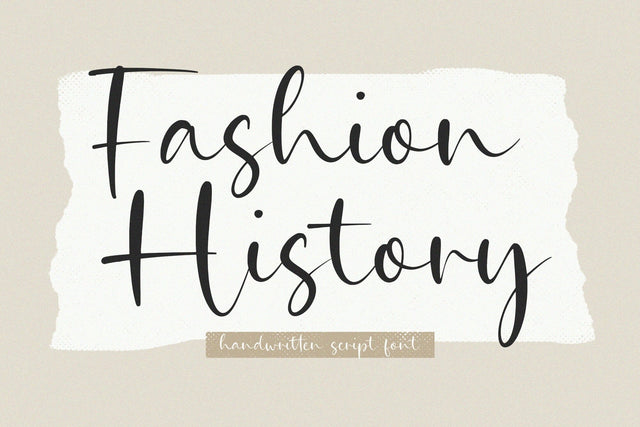 Fashion History - Moderen Font Font Timur type 