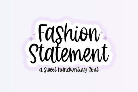 Fashion Statement Brush Handwriting Font Font Blush Font Co. 