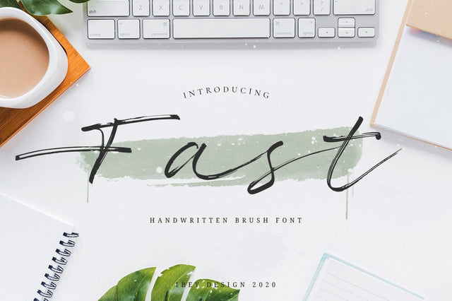 Fast - Brush Stroke Font Font Ibey Design 